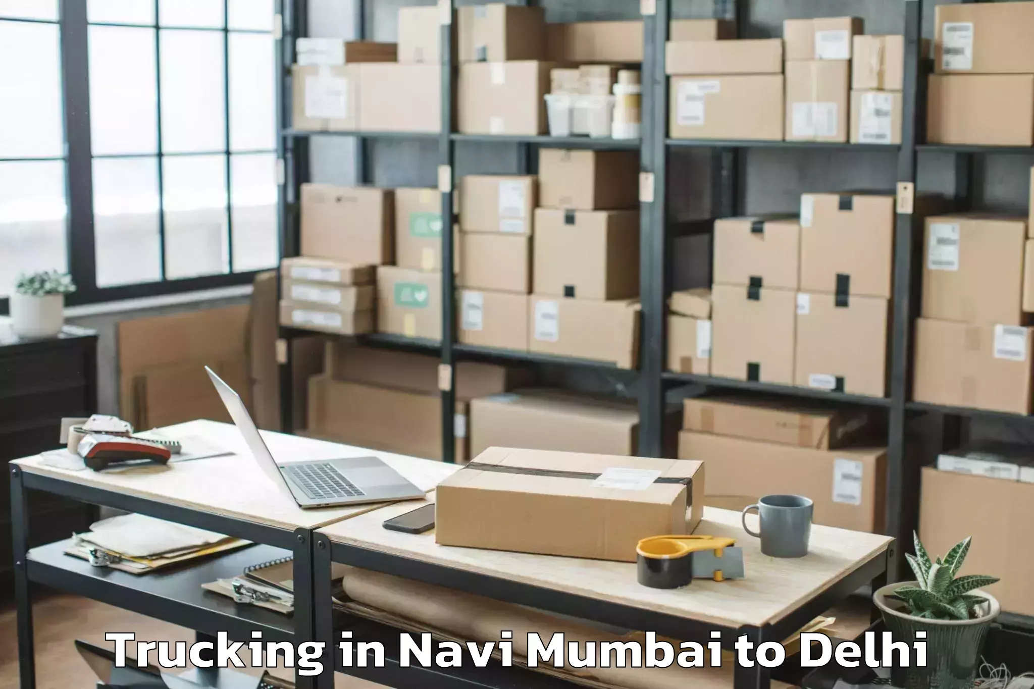 Hassle-Free Navi Mumbai to Defence Colony Trucking